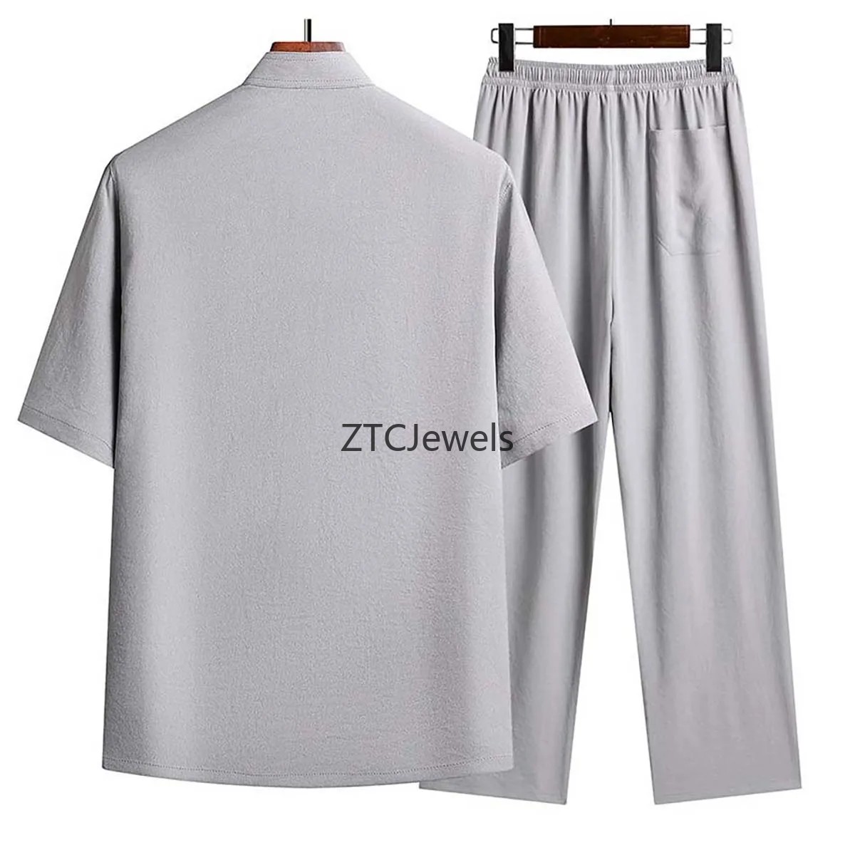 伝統的な中国のカンフースーツ男性詠春拳太極拳コスプレ衣装快適 - Embroidery Cotton Shirt のレビューと価格